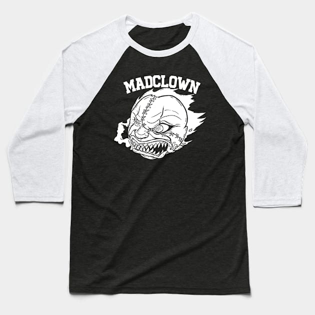 Madclown Baseball T-Shirt by joerock